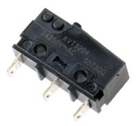 avt3204 Panasonic Pin Plunger Micro Switch, Solder Terminal, 3 A @ 250 V ac, SP-CO