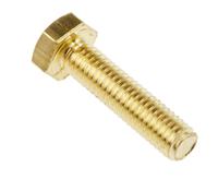 483-2384 RS PRO Plain Brass, Hex Bolt, M6 x 25mm