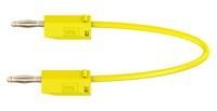 280039-030-24 Staubli 2 mm Connector Test Lead, 10A, 30 V ac, 60V dc, Yellow, 300mm Lead Length
