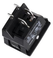 1634201-5 TE Connectivity Illuminated DPST, On-Off Rocker Switch Panel Mount