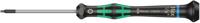 05118076001 Wera Hexagon Precision Screwdriver, 1/16 in Tip, 60 mm Blade, 157 mm Overall