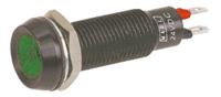 677-532-23 Marl Green Panel Mount Indicator, 24 → 28V dc, 8.1mm Mounting Hole Size, Solder Tab Termination