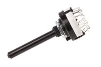 ck1041 Lorlin, 4 Position 3PST Rotary Switch, 150 mA@ 250 V ac, Solder Tab