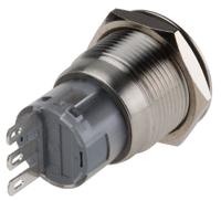 811-8566 RS PRO Push Button Switch, Latching, Panel Mount, 19mm Cutout, SPDT, 250V ac, IP65, IP67