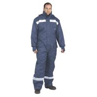 cs12narxl Portwest Navy Reusable Hi Vis Overalls, XL