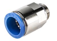 qs-g38-16 Festo QS Series Straight Threaded Adaptor, G 3/8 Male to Push In 16 mm, Threaded-to-Tube Connection Style, 186347