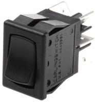621-1592900nxrs Carlingswitch DPDT, On-(On) Rocker Switch Panel Mount