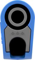 662023-23 Staubli Blue Plug Test Plug, Solder Termination, 32A, 1kV, Gold Plating