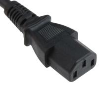 123-0957 RS PRO Straight IEC C13 Socket to Right Angle Type G UK Plug Power Cord, 3m