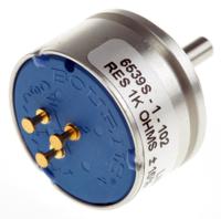 6539s-1-102 Bourns 6539 1kΩ Rotary Potentiometer 1-Gang Servo Mount, 6539S-1-102