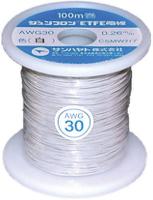awg30-100-w Sunhayato JUNFLON Series White 0.05 mm² Hook Up Wire, 30 AWG, 100m, ETFE Insulation, AWG30-100-W