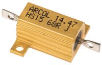hs15-68r-j Arcol, 68Ω 15W Wire Wound Chassis Mount Resistor HS15 68R J ±5%