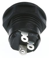 48402230 Schurter, JSBJ5 DC Socket Rated At 2.0A, 18.0 V, Panel Mount, length 18.2mm, Nickel, Silver