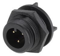 px041303ppc Bulgin Circular Connector, 3 Contacts, Surface, Miniature Connector, Plug, Male, IP68, Buccaneer 400 Series