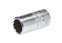 01530020 STAHLWILLE 1/4 in Drive 5/16in Standard Socket, 12 point, 23 mm Overall Length
