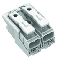 294-4002 WAGO 294 Series Power Supply Connector, 2-Pole, Female, 24A