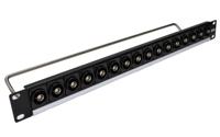 196-0769 BNC 16 Port Loaded Rack Patch Panel, 1U Rack Height