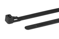 111-70160-rlt150-pa66w-bk HellermannTyton Cable Tie, Releasable, 770mm x 8.9 mm, Black PA 6.6 UV Resistant, Pk-50