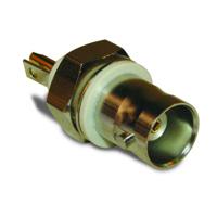 112431 Amphenol RF Receptacle Bulkhead BNC Connector, Solder Termination, Straight Body
