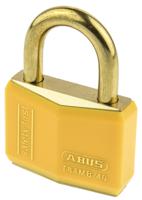 xr0084y-40 ABUS Key Weatherproof Brass Safety Padlock, 6mm Shackle, 40mm Body