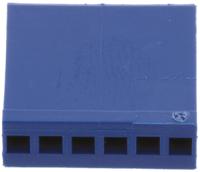 281838-6 TE Connectivity, AMPMODU HE13/HE14 Female Connector Housing, 2.54mm Pitch, 6 Way, 1 Row