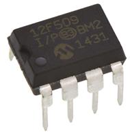 pic12f509-ip Microchip PIC12F509-I/P, 8 bit PIC, PIC12F509 Microcontroller, 20 MHz, 1.5kB FLASH, 8-Pin PDIP