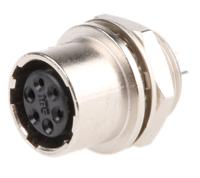 hr10a-7r-6s73 Hirose Circular Connector, 6 Contacts, Panel, Miniature Connector, Socket, Female, HR10 Series