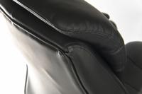 221-6334 RS PRO Black Leather Executive Chair, 120kg Weight Capacity