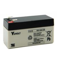 y12-12 Yuasa 12V Faston 4.8mm Sealed Lead Acid Battery, 1.2Ah