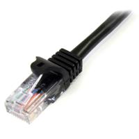 45pat2mbk StarTech.com, 2m Cat5e, Black RJ45 to Male RJ45 Male, U/UTP Unshielded, Terminated PVC Sheath