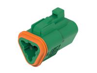 dt06-3s-tn03 TE Connectivity, DT06-3S Automotive Connector Socket Green Cable 3 Way, Cable Termination DT06-3S-TN03