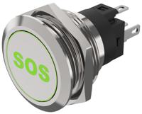 82-61511aa4b015 EAO 82 Series Illuminated Illuminated Push Button Switch, Momentary, Panel Mount, 22.3mm Cutout, SPDT, Red/Green LED,