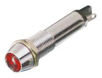 609-2112-140f Dialight Red Indicator, 24V dc, 9mm Mounting Hole Size, Solder Tab Termination