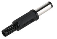 xnesj-250 Lumberg, XNES/J DC Plug Rated At 1.0A, 12.0 V, Cable Mount, length 43.0mm, Nickel