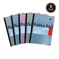 ref400 Pukka Pads A4 Adhesive Lower Notepad Ruled Sheets