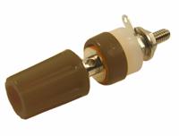 266-4933 RS PRO 4mm Brown Terminal Post, 60V dc, 15A, 4BA Thread