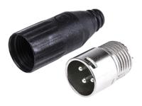 aaa3mpz Switchcraft Cable Mount XLR Connector, Male, 3 Way, Silver Plating