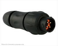 uts1jc104p Souriau Sunbank by Eaton, UTS 4 Way Cable Mount MIL Spec Circular Connector Receptacle, Pin Contacts,Shell Size 10