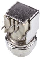 21033814410 HARTING 4 Pole Right Angle M12 Din Socket, Female, PCB Mount