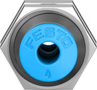 qss-4 Festo QSS Series Bulkhead Tube-to-Tube Adaptor, Push In 4 mm to Push In 4 mm, Tube-to-Tube Connection Style, 153157