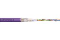 cfbuslb021-100m Igus CAN-Bus 0.5 mm² 2 Core Multicore Mains Power Cable, Red lilac PVC, 100m