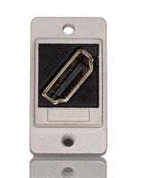 267-1276 RS PRO 29 mm x 35.5 mm x 19 mm 1 Way Female to Female Feedthrough HDMI Connector 40 V ac