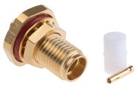 r124326003w Radiall, Jack Panel Mount SMA Connector, 50Ω, Solder Termination, Straight Body