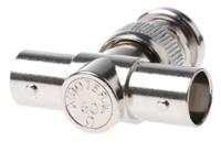 121-450 RS PRO Tee 50Ω RF Adapter BNC Plug to BNC Socket 4GHz