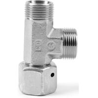 el35lomdcf Parker Run Tee Tube to Swivel Male 24° DIN Cone to Male 24° DIN Cone, EL35LOMDCF