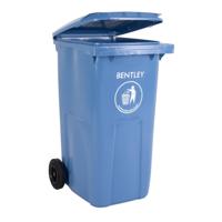 790-6873 RS PRO 120L Blue Flip Polypropylene Waste Bin