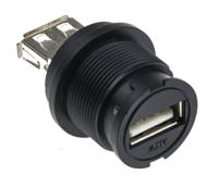 ua-20pmfj-nc7001 Amphenol Industrial Straight, Panel Mount Type A IP67 USB Connector