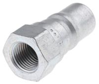 h1-63-bspp Parker Steel Female Hydraulic Quick Connect Coupling, G 1/8 Female
