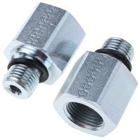 ri14edx38cf Parker Hydraulic Straight Threaded Reducer G 1/4 Male to G 3/8 Female, RI1/4EDX3/8CF