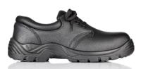 r102-09 RS PRO Unisex Black Steel Toe Capped Safety Shoes, UK 9, EU 43